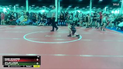 64 lbs Round 4 (10 Team) - Dylan Logue, Finger Lakes Elite vs Dane Schaffer, Mat Assassins Blue