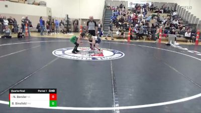 55 lbs Quarterfinal - Nolan Bender, MN Elite vs Braden Binsfeld, Paynesville