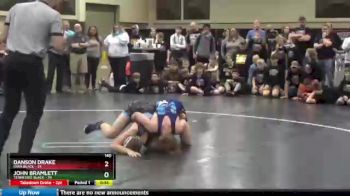 140 lbs Finals (2 Team) - Danson Drake, Iowa Black vs John Bramlett, Tennessee Black