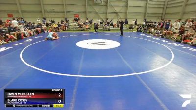 145 lbs Round 2 - Owen McMullen, Pennsylvania Blue vs Blake Cosby, Michigan Blue