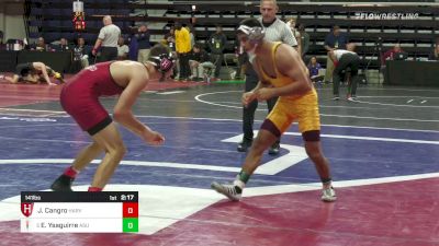 141 lbs Quarterfinal - Joseph Cangro, Harvard vs Emilio Ysaguirre, Arizona State