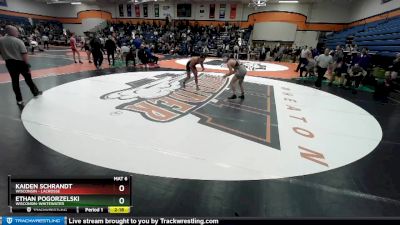 141 lbs Champ. Round 2 - Ethan Pogorzelski, Wisconsin-Whitewater vs Kaiden Schrandt, Wisconsin - Lacrosse