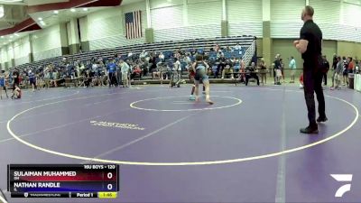 120 lbs Champ. Round 2 - Sulaiman Muhammed, OH vs Nathan Randle, IL