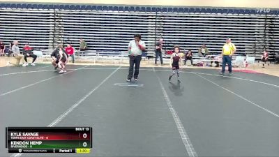 52 lbs Round 5 (6 Team) - Kyle Savage, Terps East Coast Elite vs Kendon Hemp, Riverheads