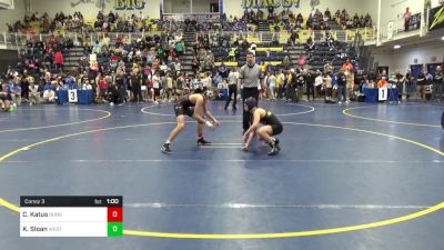 130 lbs Consy 3 - Carter Katus, Burgettstown vs Kai Sloan, Westshore