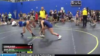 108 lbs Round 4 (6 Team) - Connie Burns, Untouchables White vs Emma Bacon, Untouchables Purple