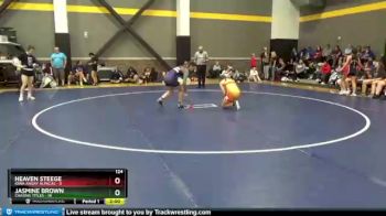 124 lbs Round 3 (4 Team) - Jasmine Brown, Chasing Titles vs Heaven Steege, Iowa Angry Alpacas