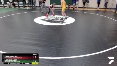 102 lbs Semifinal - Trenton Enis, Thermopolis Wrestling Club vs Logan Rager, Sheridan Wrestling Club