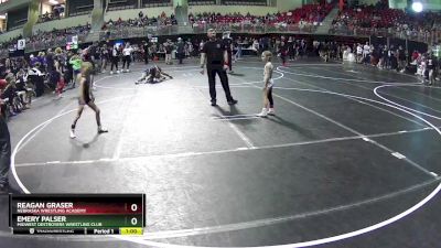 52 lbs Quarterfinal - Reagan Graser, Nebraska Wrestling Academy vs Emery Palser, Midwest Destroyers Wrestling Club