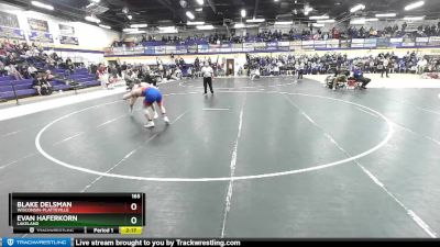 165 lbs Cons. Round 3 - Blake Delsman, Wisconsin-Platteville vs Evan Haferkorn, Lakeland