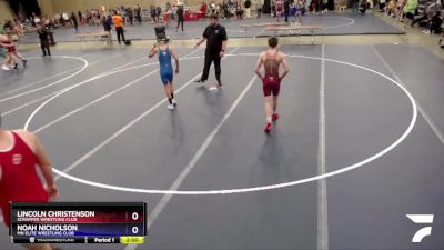 106 lbs 1st Place Match - Lincoln Christenson, Scrapper Wrestling Club vs Noah Nicholson, MN Elite Wrestling Club