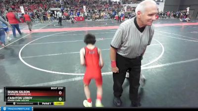 67 lbs Cons. Round 4 - Cashton LeRoy, Winneconne Wolves vs Shaun Gilson, Slinger Red Rhinos WC