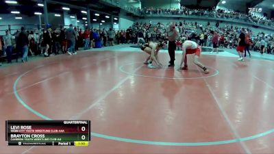 135 lbs Quarterfinal - Levi Rose, Webb City Youth Wrestling Club-AAA vs Brayton Cross, Cameron Youth Wrestling Club-AA