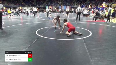 90 lbs Rd 4 - Consi Of 8 #1 - Braden Boardman, Shippensburg vs Liam McGuigan, Saucon Valley