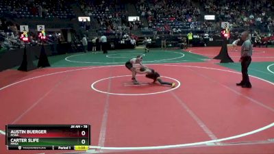 78 lbs Champ. Round 1 - Austin Buerger, PCWA vs Carter Slife, MMSA