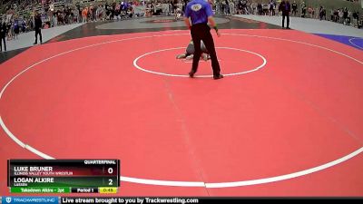 62 lbs Quarterfinal - Luke Bruner, Illinois Valley Youth Wrestlin vs Logan Alkire, Lassen