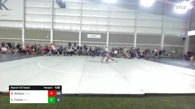 80 lbs Round 1 (4 Team) - Xavier Fowler, Davis vs Boston Backus, Champions Gold