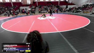 155 lbs Semifinal - London Houston, North Central (IL) vs Noelle Gaffney, Northern Michigan University