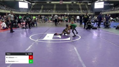 70 lbs Semifinal - Mason Gibson, Pikesville vs Chance Davison, Randallstown