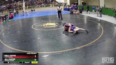 120 lbs Cons. Round 1 - Mika Yoffee, SLAM! NEVADA vs Ava Parker, Spanish Springs