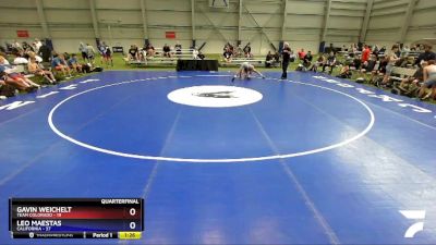 126 lbs Quarters & 1st Wb (16 Team) - Gavin Weichelt, Team Colorado vs Leo Maestas, California