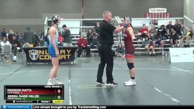 136 lbs 2nd Wrestleback (16 Team) - Sierra Marie Miller, Presbyterian vs Madison Matta, Lock Haven