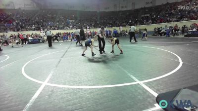 60 lbs Round Of 32 - Amos Barker, Tecumseh Takedown Club vs Reece Crenshaw, Woodland Wrestling Club