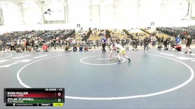 113 lbs Quarterfinal - Dylan Scammell, Star Wrestling vs Ryan Muller, Club Not Listed