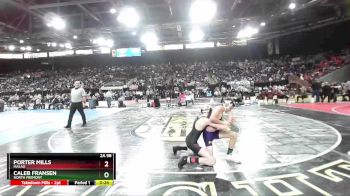 2A 98 lbs Cons. Round 3 - Caleb Fransen, North Fremont vs Porter Mills, Malad