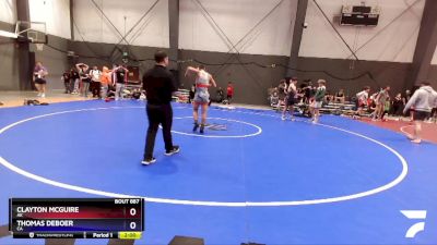 150 lbs Cons. Semi - Clayton McGuire, AK vs Thomas DeBoer, CA