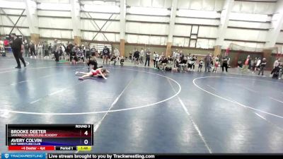 111-116 lbs Round 3 - Brooke Deeter, Sanderson Wrestling Academy vs Avery Colvin, Roy Wrestling Club