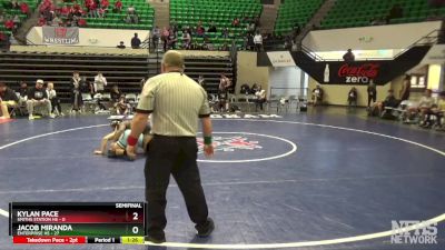 177 lbs Semifinals (8 Team) - Kylan Pace, Smiths Station Hs vs Jacob Miranda, Enterprise HS