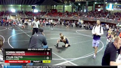 60 lbs Cons. Round 1 - Tyler Faltys, Howells-Dodge vs Korbin Misner, Gering Wrestling Club