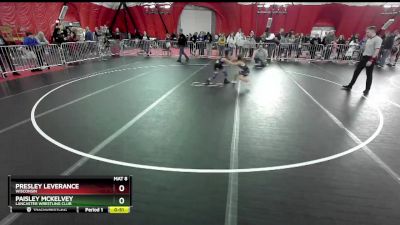 67 lbs Round 5 - Paisley McKelvey, Lancaster Wrestling Club vs Presley Leverance, Wisconsin