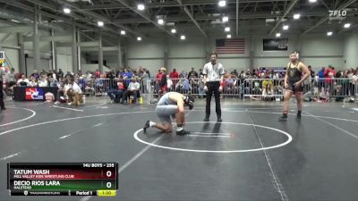 235 lbs Champ. Round 1 - Tatum Wash, Mill Valley Kids Wrestling Club vs Decio Rios Lara, Halstead