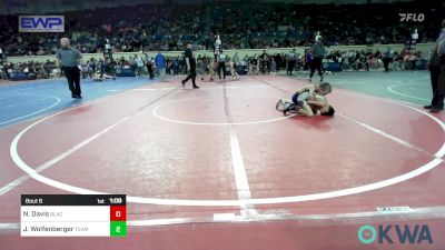 58 lbs Round Of 32 - Nelijah Davis, Black Fox Wrestling Club vs Jaxon Wolfenberger, Team Tulsa Wrestling Club