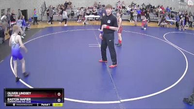 74 lbs Round 2 - Oliver Lindsey, Sweet Home vs Easton Napier, Cornerstone Mat Club