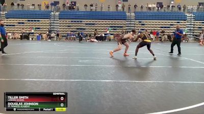 215 lbs Semifinal - Douglas Johnson, St. Frances Academy vs Tiller Smith, Landon School