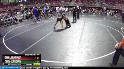 150 lbs Quarterfinal - Belin Gonzalez, Bayard Wrestling Club vs Addy Anderson, Fremont Wrestling Club