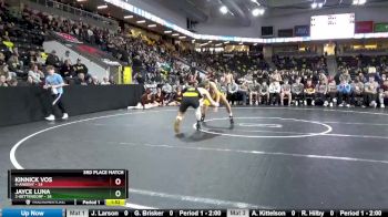 132 lbs Finals (1st & 3rd) - Kinnick Vos, 4-Ankeny vs Jayce Luna, 2-Bettendorf