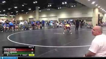114 lbs Quarters & Wb (16 Team) - Jolyn Pozehl, Nebraska Tidal Wave vs Kailey Benson, STL Green