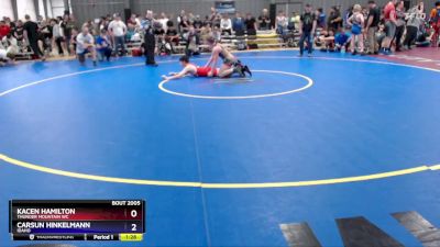 120 lbs Semifinal - Kacen Hamilton, Thunder Mountain WC vs Carsun Hinkelmann, Idaho