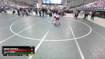 92 lbs Cons. Round 2 - Philip Streff, NE vs Drake Sheffield, OK