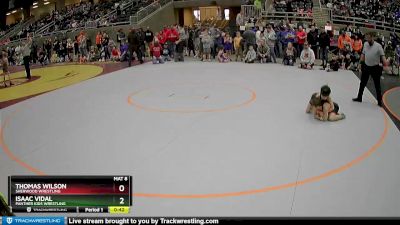 63 lbs Cons. Round 3 - Thomas Wilson, Sherwood Wrestling vs Isaac Vidal, Panther Kids Wrestling