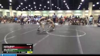 132 lbs Round 3 (8 Team) - Kellen Chapman, Deland Bulldogs vs Justin Brady, Funky Monkey