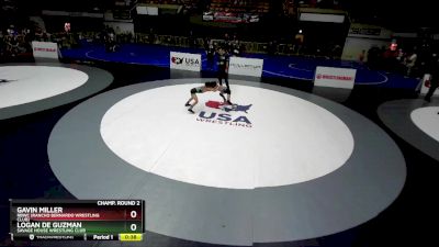 63 lbs Champ. Round 2 - Logan De Guzman, Savage House Wrestling Club vs Gavin Miller, RBWC (Rancho Bernardo Wrestling Club)