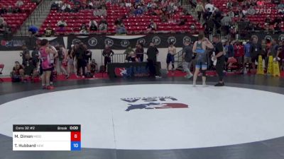 65 kg Cons 32 #2 - Matthew Dimen, Middletown Youth Wrestling Club vs Talan Hubbard, New York