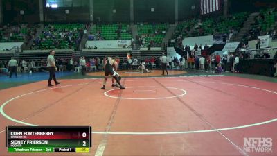 7A 150 lbs Champ. Round 1 - Coen Fortenberry, Grissom Hs vs Sidney Frierson, Hoover