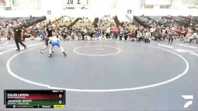 90 lbs Quarterfinal - Kaleb Lemon, Olean Wrestling vs Jackson Scott, District 3 Wrestling