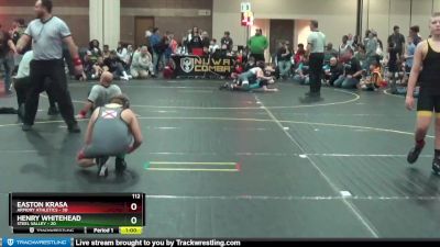 112 lbs Semis (4 Team) - Henry Whitehead, Steel Valley vs Easton Krasa, Armory Athletics